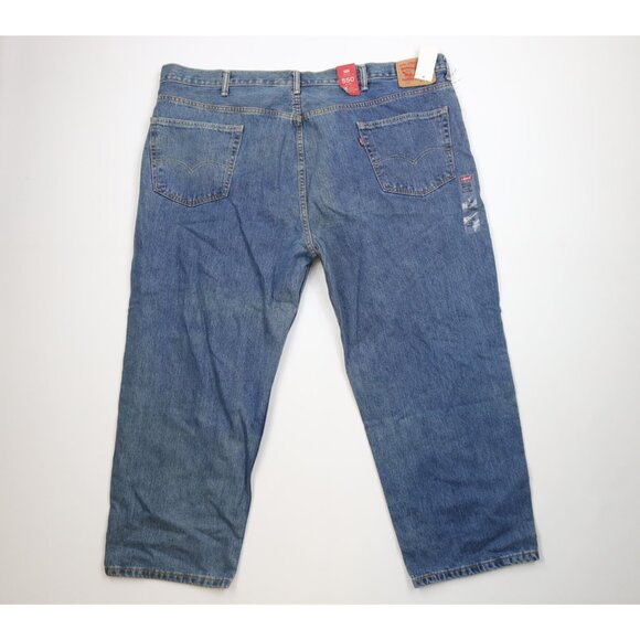 Deadstock Vintage Y2K Levis 550 Mens 52x29 Relaxed Fit Straight Leg Denim Jeans - Picture 11 of 16
